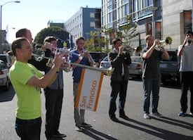 Photo by Mark Inouye, taken with his right hand (while conducting with his left)