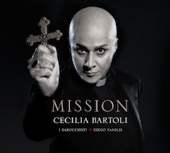 Cecilia Bartoli on <em>Mission</em> album cover: yes, it's her, air/hair-brushed