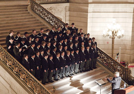 San Francisco Boys Chorus in San Francisco City Hall 