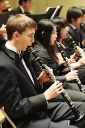 California Youth Symphony clarinet section 
