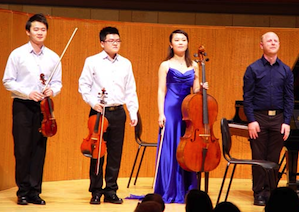 Yang Zhang,Yucheng Shi, Menglu Li, and Jeffrey La Deur performed Mozart's Piano Quartet No. 1 