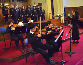 Crowden School students performing at Junior Bach Photo by Kent Young