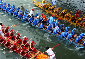 At the 2011 World Dragon Boat Race 