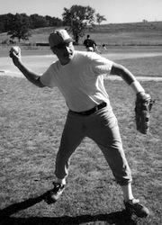 Before softball days, Maestro played hardball-baseball 