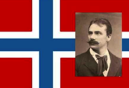 Johan Svendsen, with flag for ID 