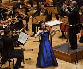 Mayumi Kanagawa, who won last year's Klein Competition, at age 16, performed in Walt Disney Concert Hall last month Photo by Scott Chernis