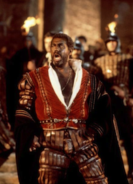 Domingo as Otello in the Zeffirelli film 