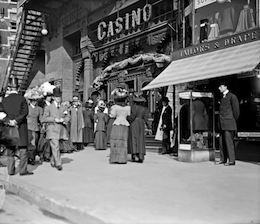 The Casino Theatre, which opened and closed with opera, including the NYC premiere of Cavalleria Rusticana, was located opposite the old Met Photo courtesy of Mark Schubin