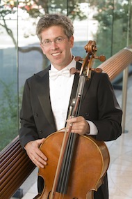 First-chair cellist Peter Wyrick 