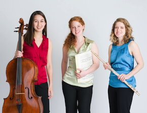 The Founders: Laura Gaynon, cello; Allegra Chapman, piano; Elizabeth Talbert, flute 