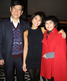 Yuja Wang, soloist for the SFS Asian tour, in Beijing, with her parents Photos by Oliver Theil 