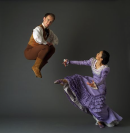 Tadej Brdnik and Miki Orihara of Martha Graham Company perform Appalachian Spring
