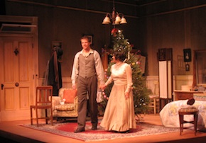 Gregory Gerbrandt and Aimée Puentes as Jim and Della in Hidden Valley's production of David Conte's The Gift of the Magi