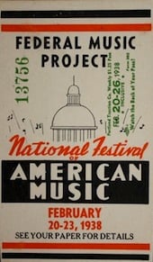 One of the federal project's festivals of American music 