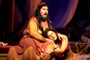 Percy Martinez and Cybele Gouverneur as Samson (yet unshorn) and Dalila
