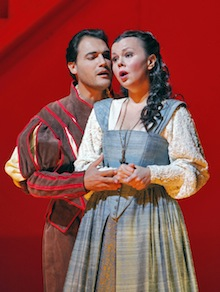 Rigoletto  Francesco Demuro (The Duke of Mantua)and Aleksandra Kurzak (Gilda).