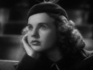 Durbin in the 1937 <em>100 Men and a Girl</em>: she plays a heroine who starts an orchestra of unemployed musicians