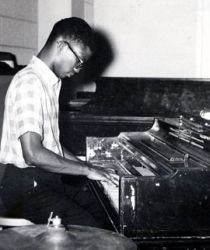 A young Herbie Hancock at the Piano