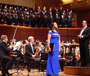 Susanna Phillips and Charles Dutoit receive an ovation Friday night Photos by Michael Strickland