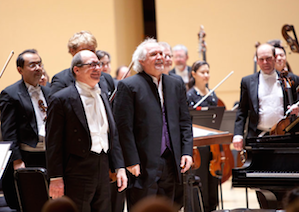 In happier days: music directors Robert Spano and Donald Runnicles with the Atlanta Symphony Photo by Jeff Roffman