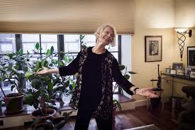 Karin von Aroldingen with Balanchine's rubber plant Photo by Gaia Squarci/<em>The Wall Street Journal</em>