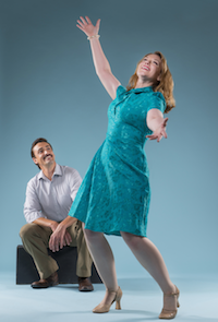 Tyler McKenna and Emily Skinner in <em>Do I Hear a Waltz?</em> Photo by David Allen
