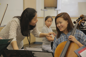 An important aspect of the festival is the Institute; here, faculty member Hyeyeon Park coaching in the Young Performers Program
