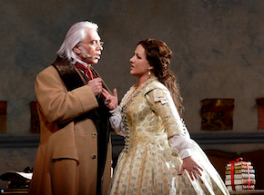 Diana Damrau and Dmitri Hvorostovsky in the Royal Opera <em>Traviata</em>, HD coming to the Clay Theater on June 22