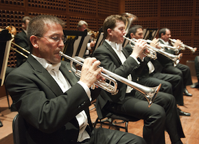 Mark Inouye and SFS trumpets