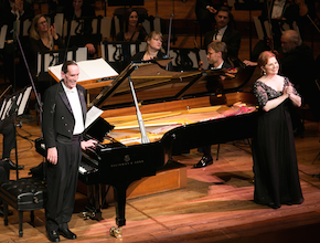 Pianist Robin Sutherland and soprano Lisa Delan performed Gordon Getty's “Four Dickinson Songs” 