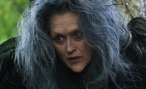Meryl Streep as the Witch in the film, before transformation (disregard implied spoiler)