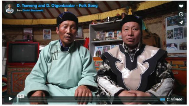 Mongolian singers recorded by Staszewski