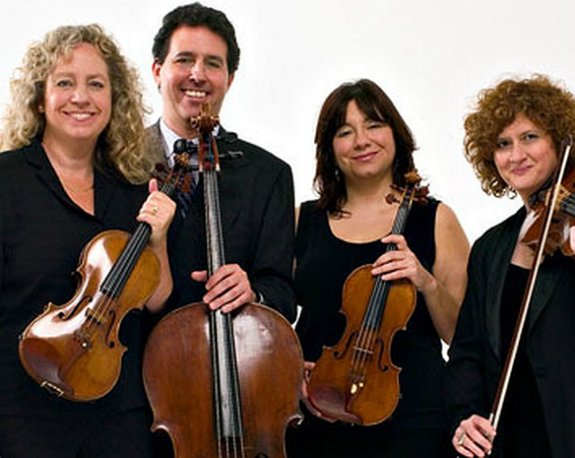 The "late" Ives Quartet's Susan Freier and Stephen Harrison, on the left, changed the ensemble into the Ives Collective
