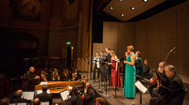 Philharmonia Baroque and performers at the Herbst Theatre (Photo courtesy of Philharmonia Baroque)