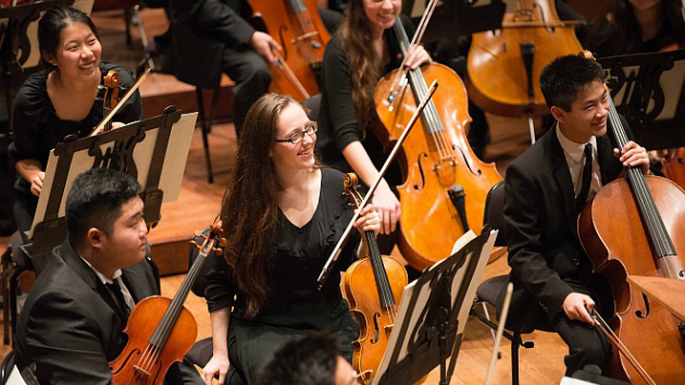 Youth Orchestra string section