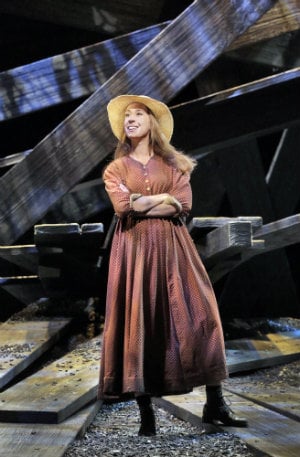 Emily Fons (Ruby Thewes) in Cold Mountain. (Photo by Ken Howard)