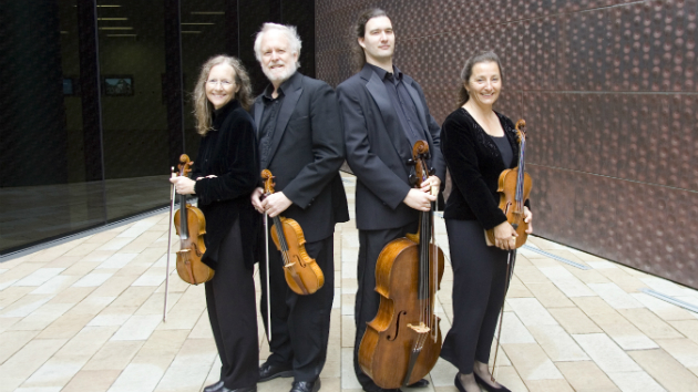 The New Esterházy Quartet: Kati Kyme and Lisa Weiss, violins; violist Anthony Martin; and cellist William Skeen. (Photo: R. Beach)