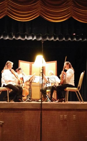 The quartet performing Op. 127 (Photo courtesy of New Esterházy Quartet's Facebook page)