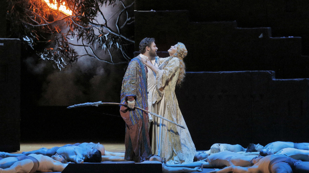 Brian Hymel, with Susan Graham, in <em>Les Troyens</em> (Photo by Cory Weaver/San Francisco Opera)