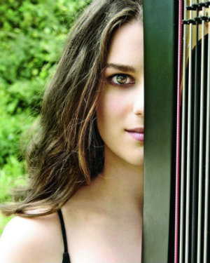 Harpist Bridget Kibbey joins the Amphion Quartet for the Feb. 19 Morrison concert